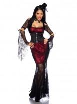 Vampirkostüm schwarz rot
