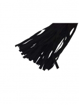 Veloursleder Leder Peitsche schwarz 48 Riemen
