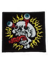 Aufnäher crazy Skull