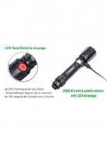 taktische LED Taschenlampe Nextorch TA5 900 Lumen Glasbrecher